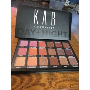 KAB Cosmetics DAY NIGHT Eyeshadow Palette 18 Shades ~ Highly Pigmented